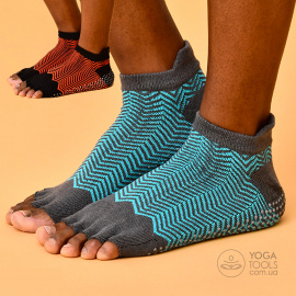 Носки  нескользящие AFRICA Half Toe, (34-39р)