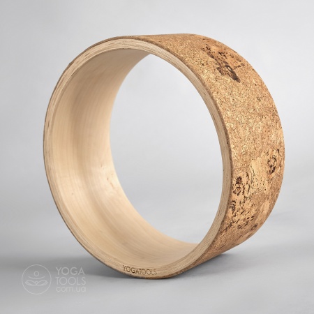 CORK Колесо для йоги  (wooden yoga wheel), Yogatools, ясень, 32cm