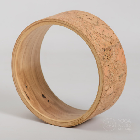 oak CORK    (wooden yoga wheel), Yogatools, , 32cm