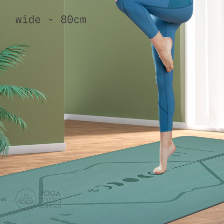Килим revolution XL luna, каучук+PU+кокос, Yogatools, 183х80 см, 5 мм Килим revolution XL luna, каучук+PU+кокос, Yogatools, 183х80 см, 5 мм