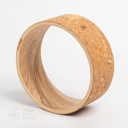 CORK Колесо для йоги  (wooden yoga wheel), Yogatools, ясень, 32cm