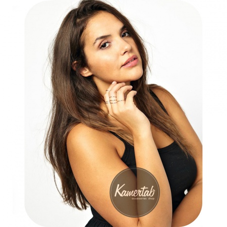 Кольцо Asos на все пальчики Midi ring (XS), скругленные Кольцо Asos на все пальчики Midi ring (XS), скругленные