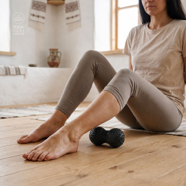Фасціальний мяч Peanut рельєф, арахіс для МФР, d=6,4 х 13 см, Yogatools Фасціальний мяч Peanut рельєф, арахіс для МФР, d=6,4 х 13 см, Yogatools