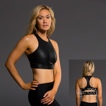 Топ для йоги Peek-a-Boo Black , ONZIE, USA Топ для йоги Peek-a-Boo Black , ONZIE, USA